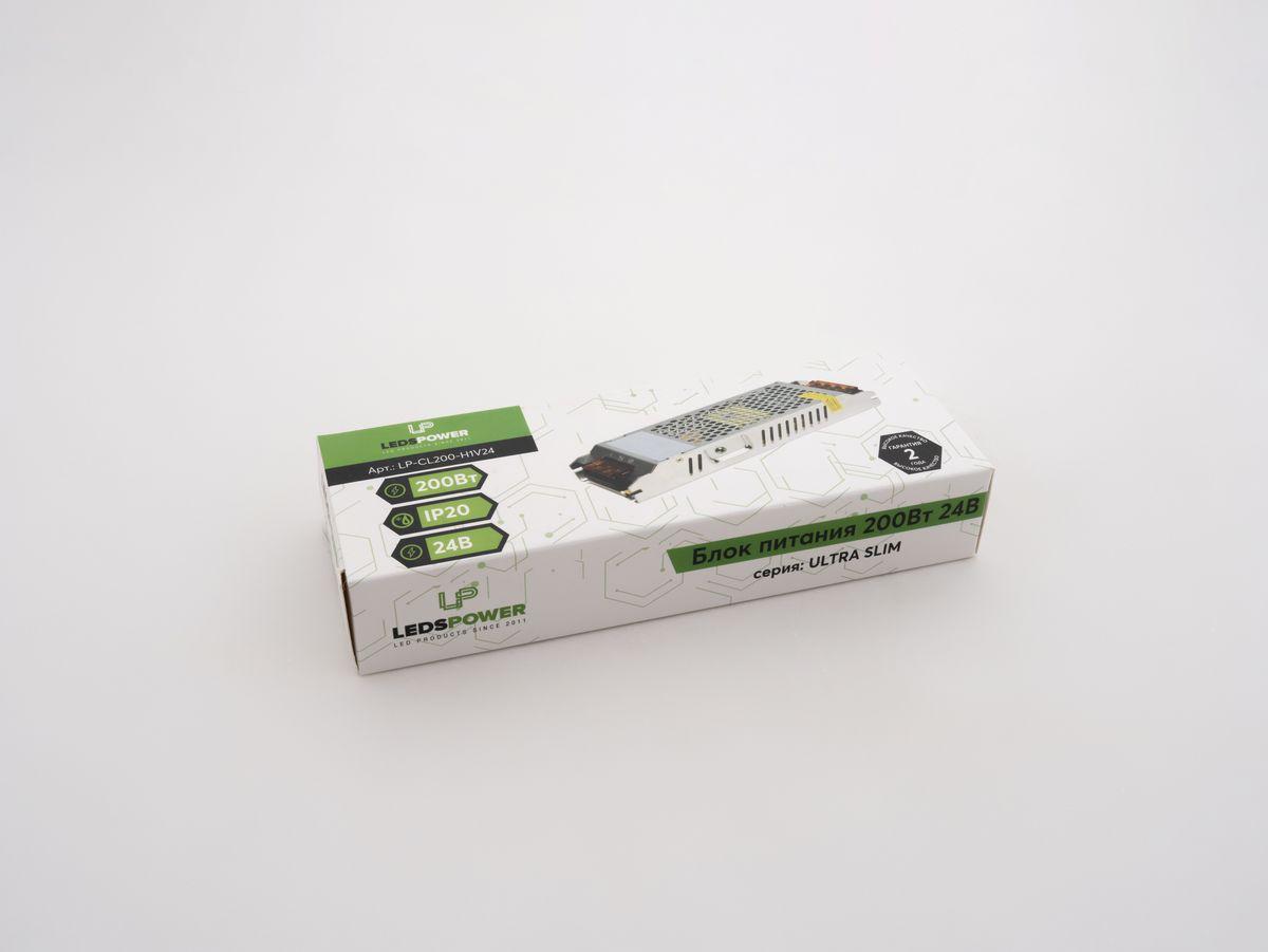 Светодиодные лент Блок питания LEDS POWER ULTRA SLIM серый металл