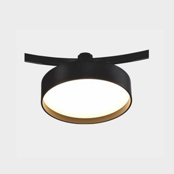 Трековые светильник Трековый светодиодный светильник Italline black черный пластик