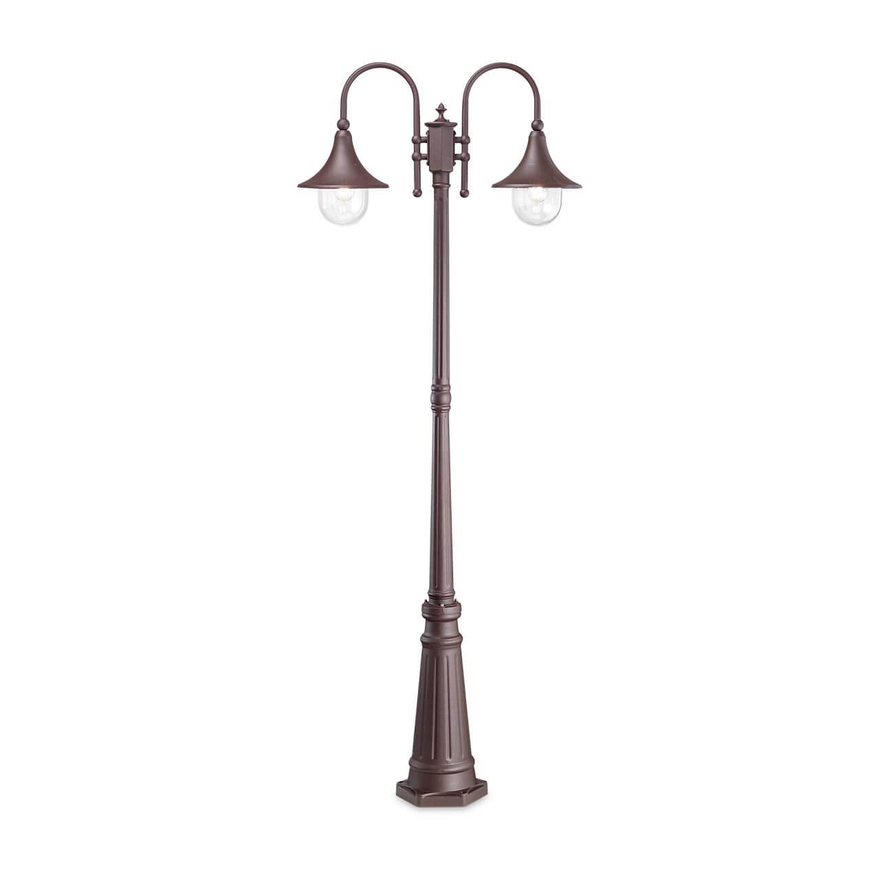 Уличное освещение Садово-парковый светильник Ideal Lux Cima PT2 Coffee 246840 коричневый пластик