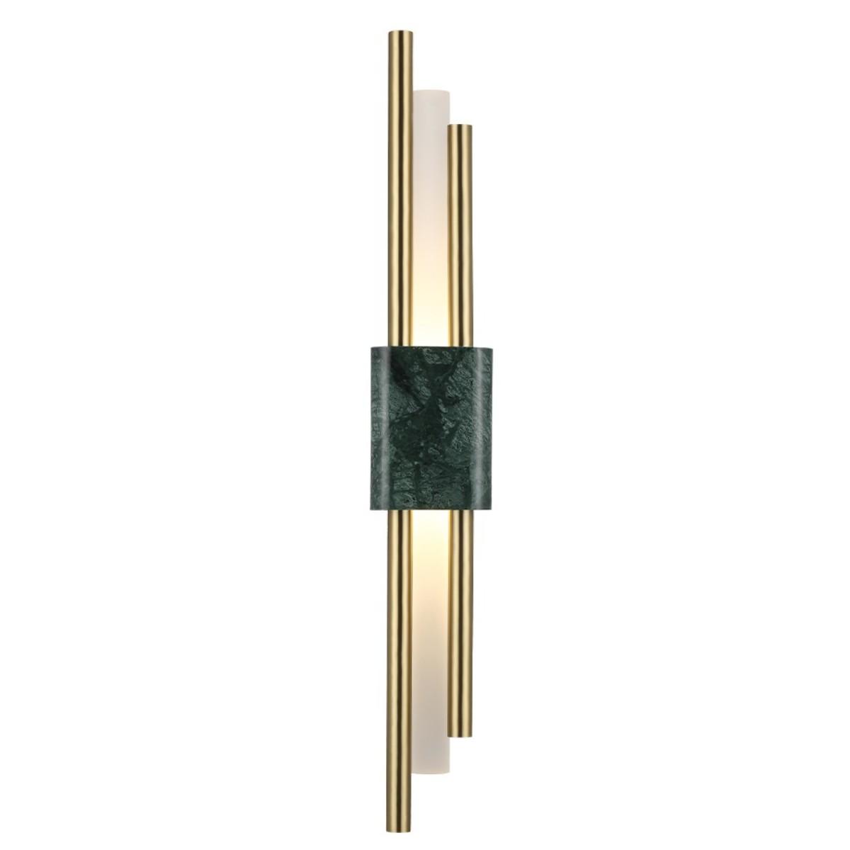 Настенные светильник Настенный светодиодный светильник Crystal Lux CARTA AP GREEN BRASS зеленый стекло