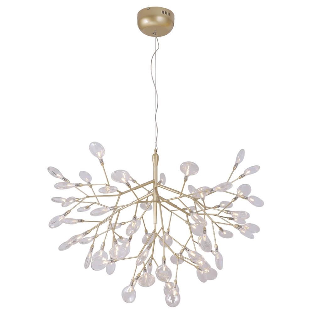 Подвесная люстра Люстра Evita SP63 Gold Transparent золото стекло