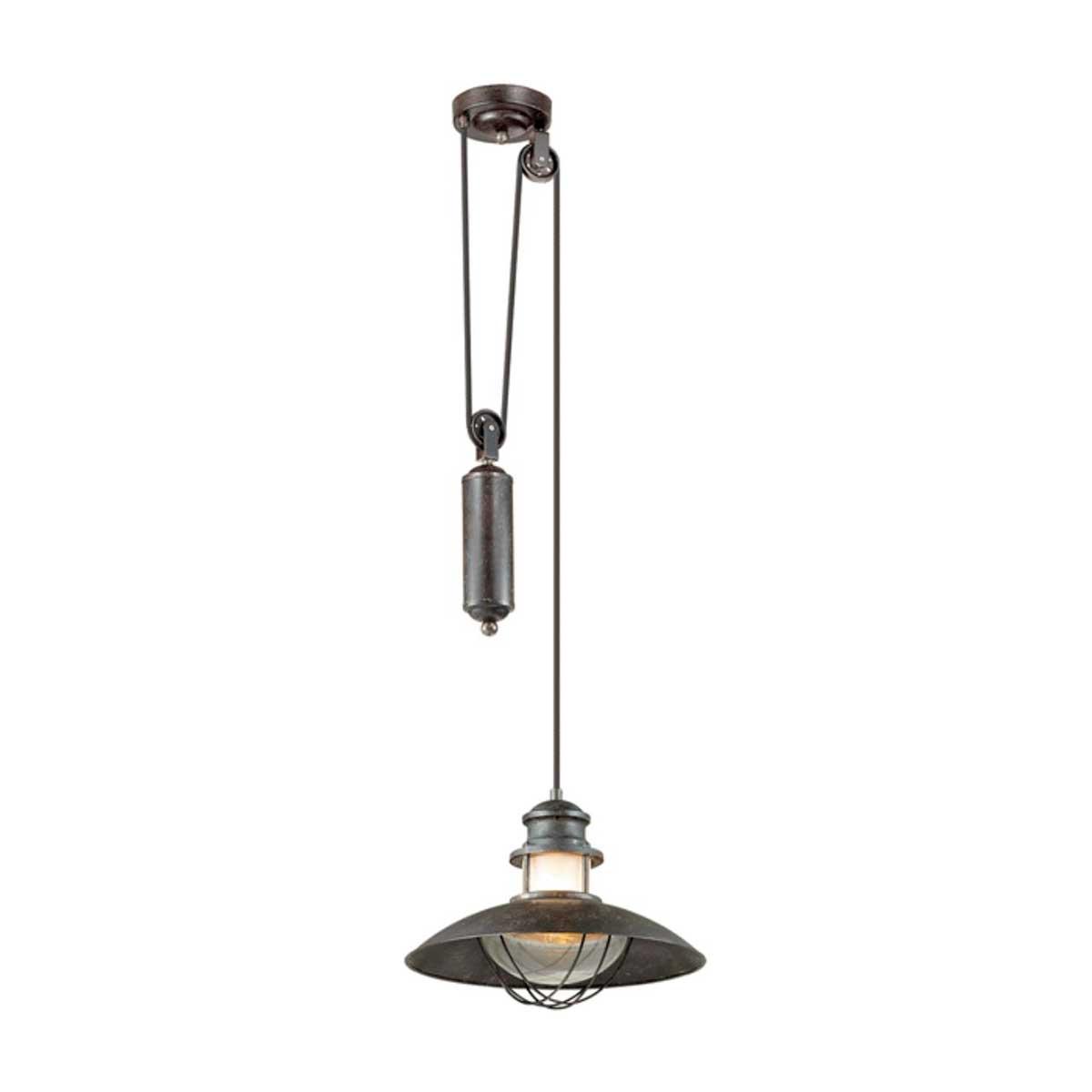 Уличное освещение Уличный подвесной светильник Odeon Light Nature Dante 4164 / 1A коричневый стекло