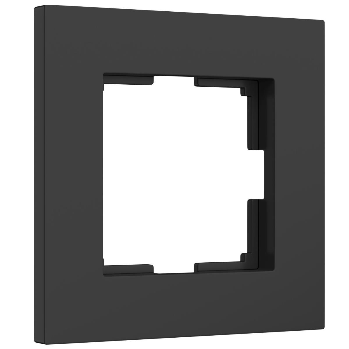 Электротовар Рамка Werkel Slab на 1 пост черный матовый W0012908 4690389193293 черный пластик