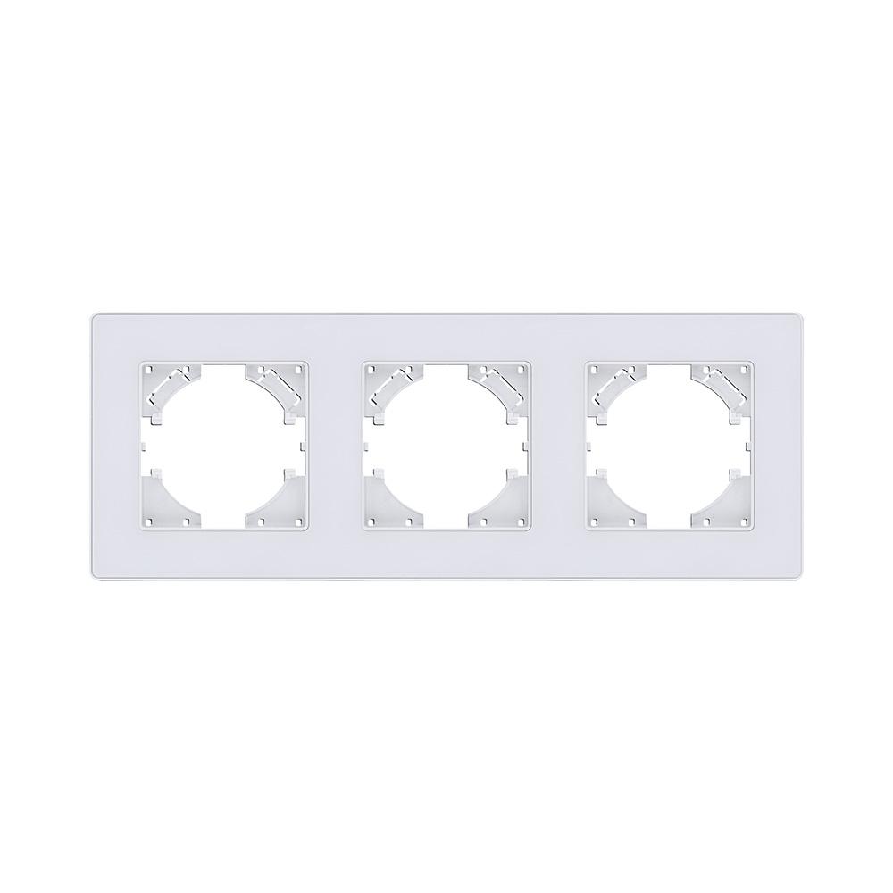 Электротовар Рамка 3-постовая, белый Kollinger Eleganz Acryl EA3WH белый