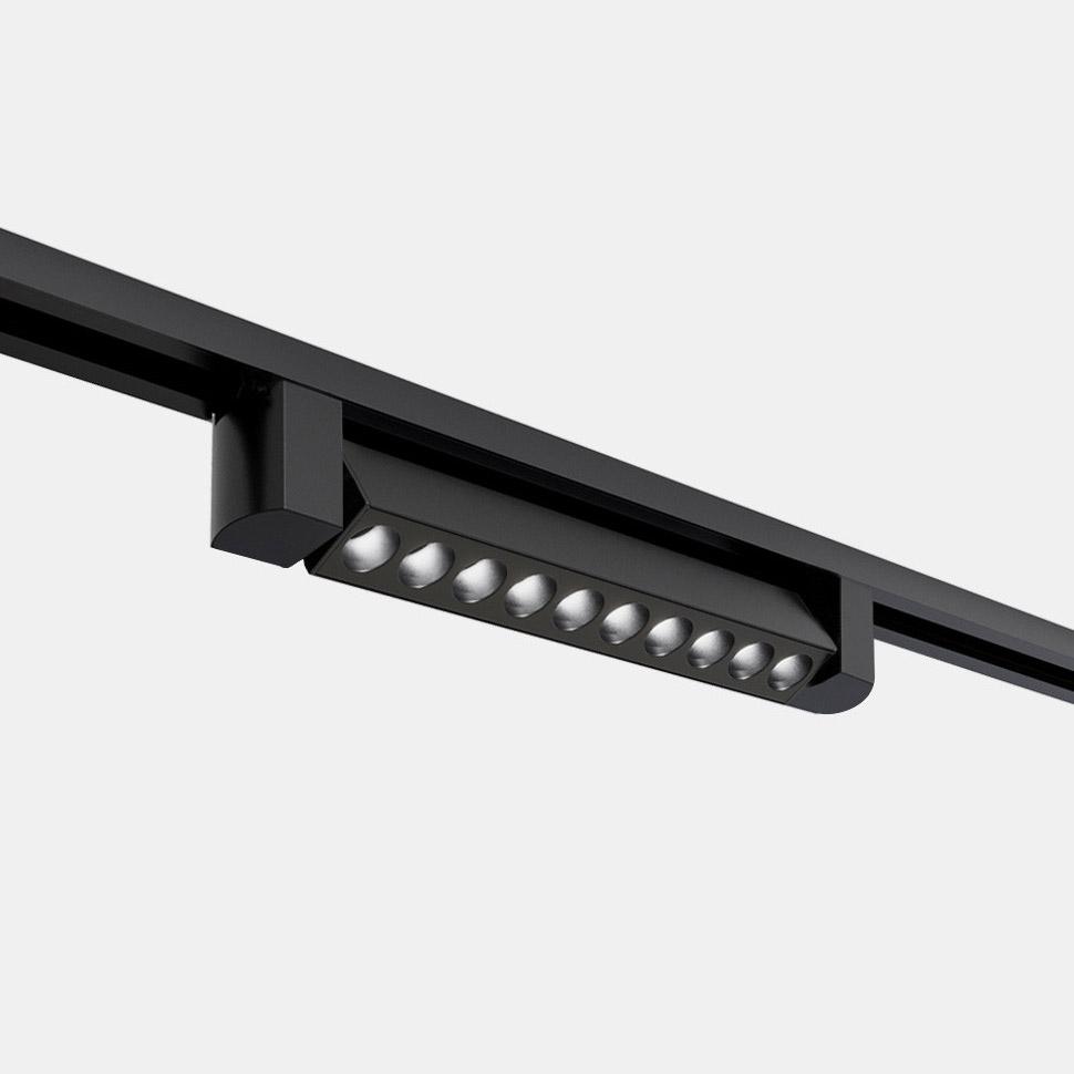 Трековые светильник Трековый светодиодный светильник Italline black черный металл