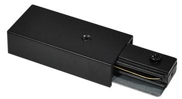 Трековые систем Ввод питания Hesby Lighting Skylite для накладного шинопровода 220В, чёрный HSBL_003 черный металл