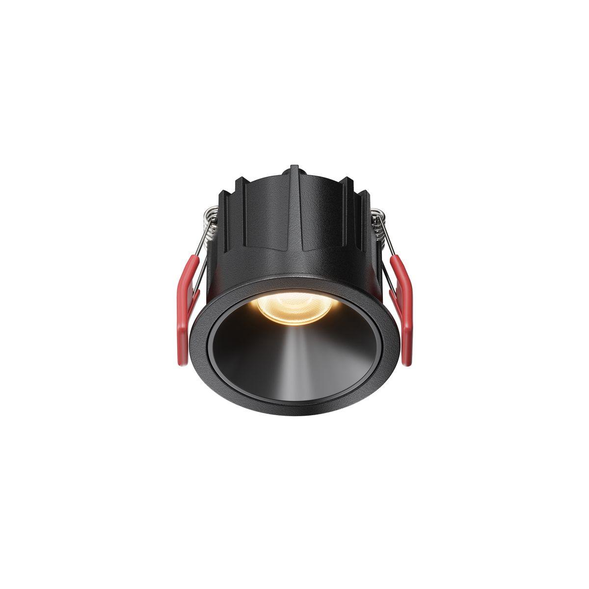 Офисное освещение Встраиваемый светодиодный светильник Maytoni Technical Downlight Alfa LED… черный металл