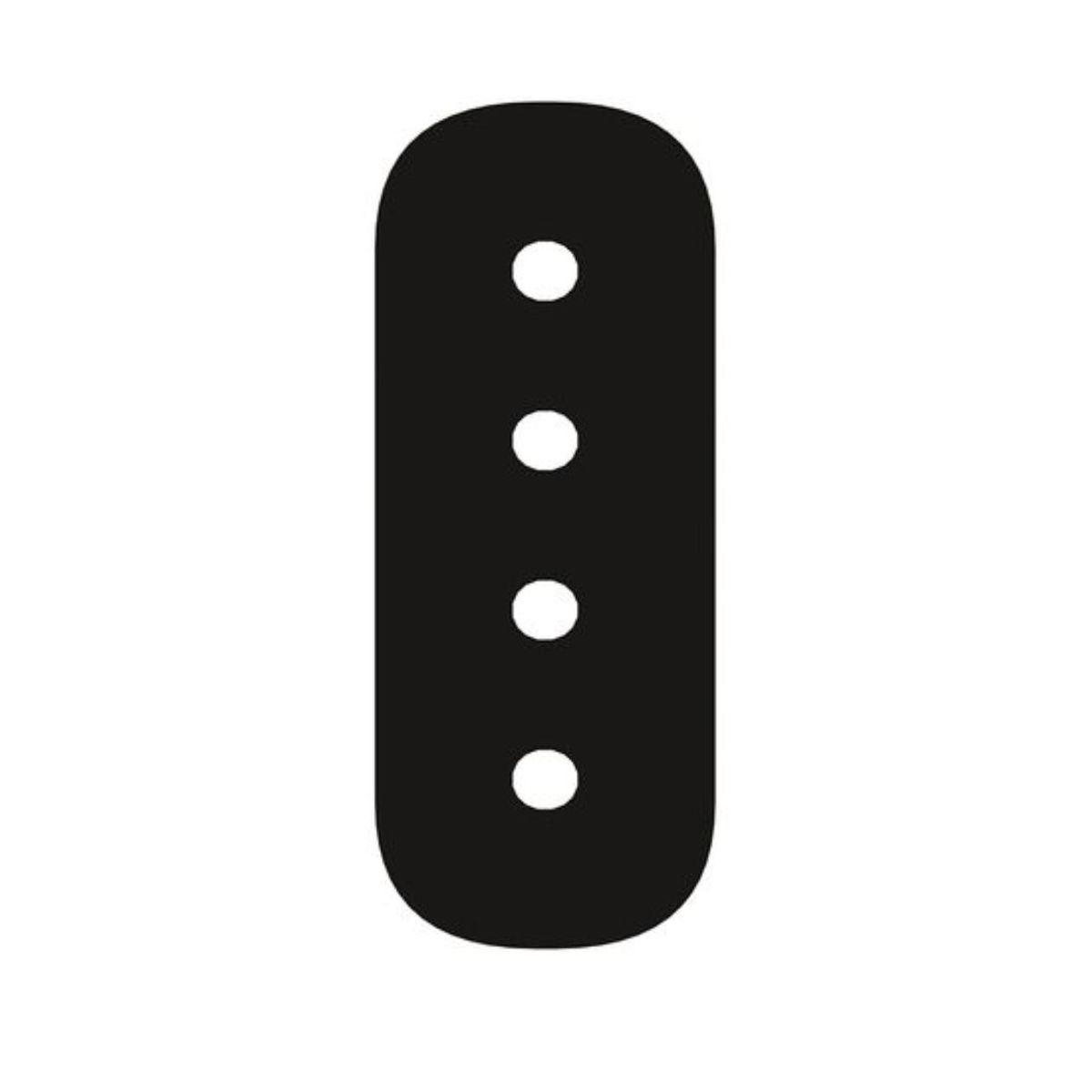 Трековые систем Пластина соединительная Arte Lamp Optima-Accessories A740506 черный металл