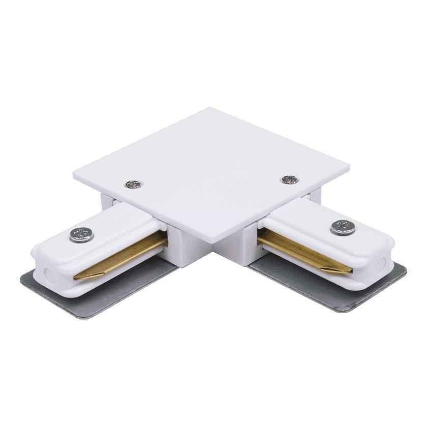 Трековые систем Коннектор L-образный SWG KXZ-RC-WH-L 004909 белый металл
