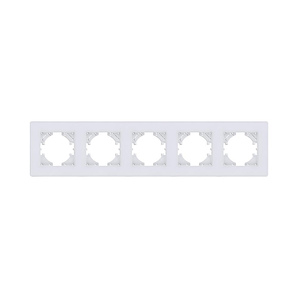 Электротовар Рамка 5-постовая, белый Kollinger Eleganz Acryl EA5WH белый