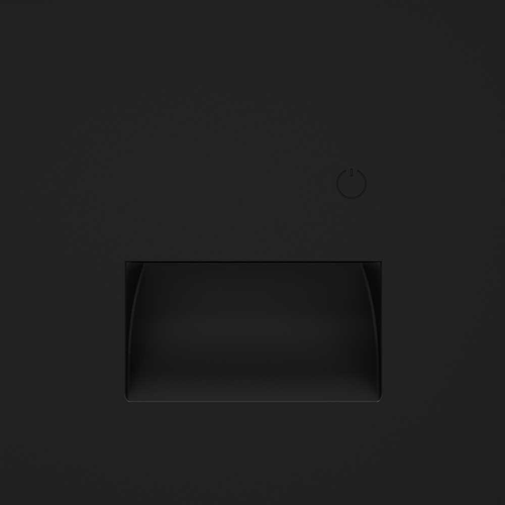 Бра / светильник Подсветка светодиодная встраиваемая Voltum S70 с датчиком, (черный матовый) черный пластик