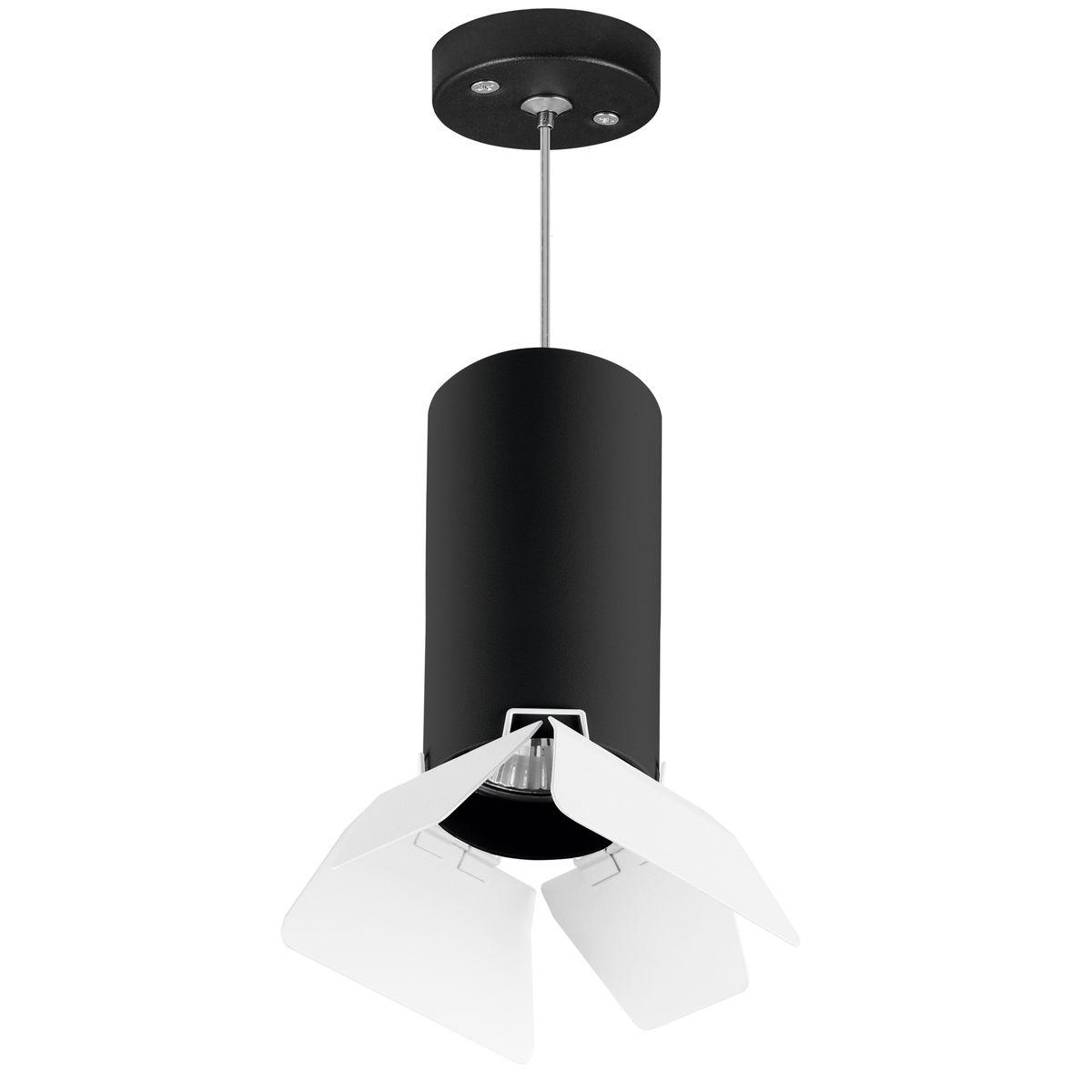 Светильник Комплект с подвесным светильником Lightstar Rullo (216487+590087+202486) черный металл