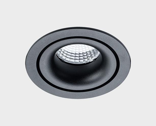 Офисное освещение Встраиваемый светодиодный светильник Italline IT06-6018 black 4000K черный металл