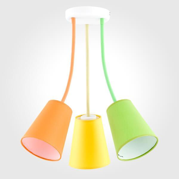 Подвесная люстра Светильник 2106 Wire Colour разноцветный пластик