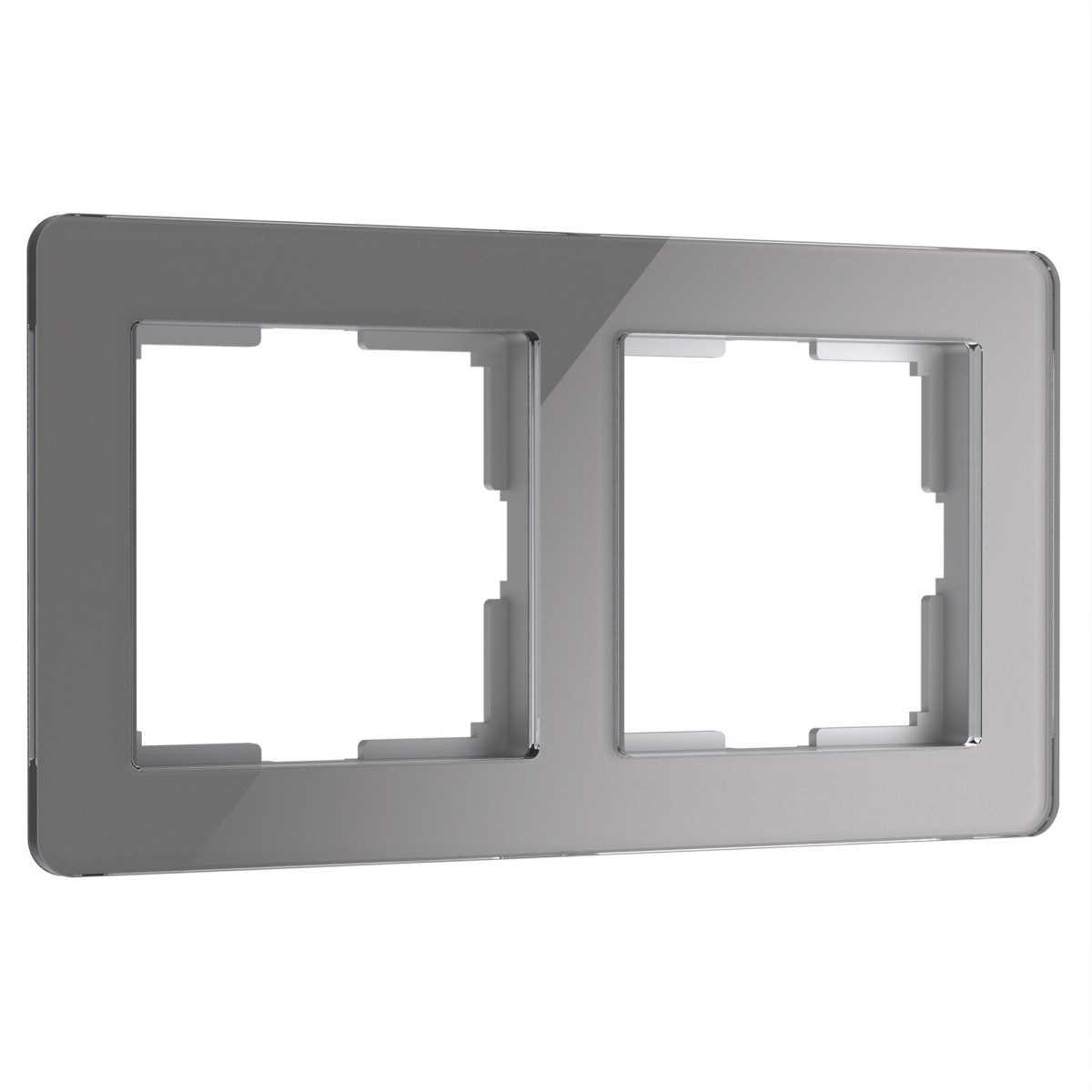 Электротовар Рамка Werkel Acrylic на 2 поста графит W0022704 4690389184864 серый
