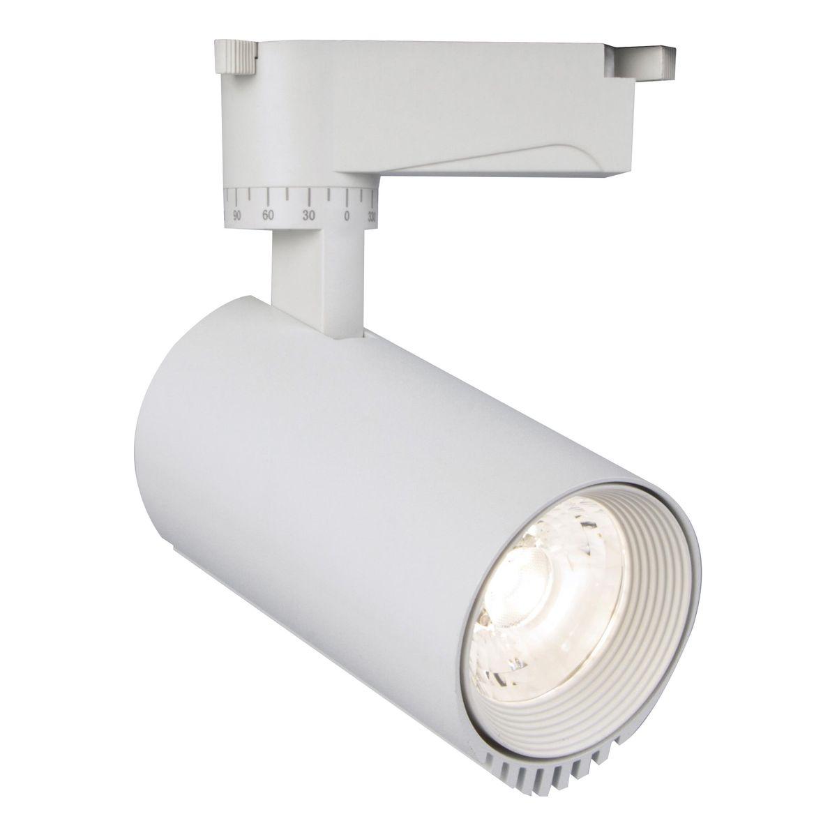Трековые светильник Трековый светодиодный светильник Escada 20031TRA 01LED SWH белый пластик