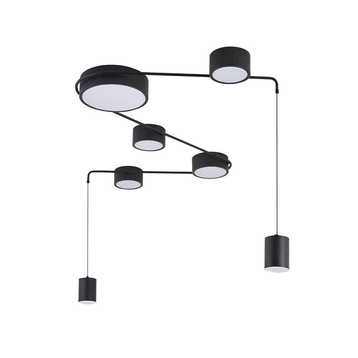 Подвесные светильник Светильник Modulo 14028 7С Black черный металл