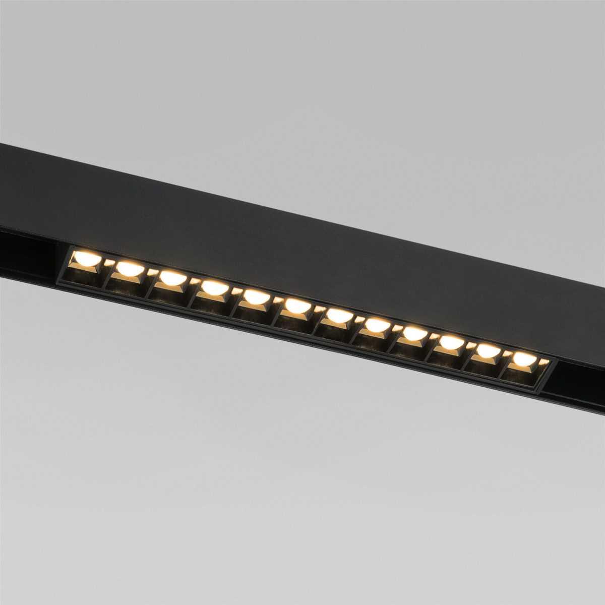 Трековые светильник Трековый светодиодный светильник Elektrostandard Slim Magnetic 85005 01 черный металл