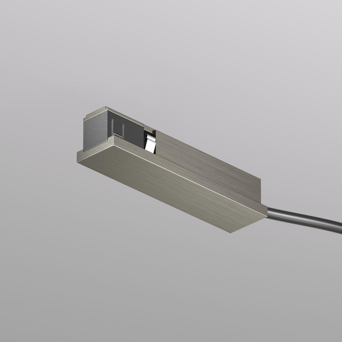 Трековые систем Подвод питания Denkirs Shine Base TR5721-DN никель металл