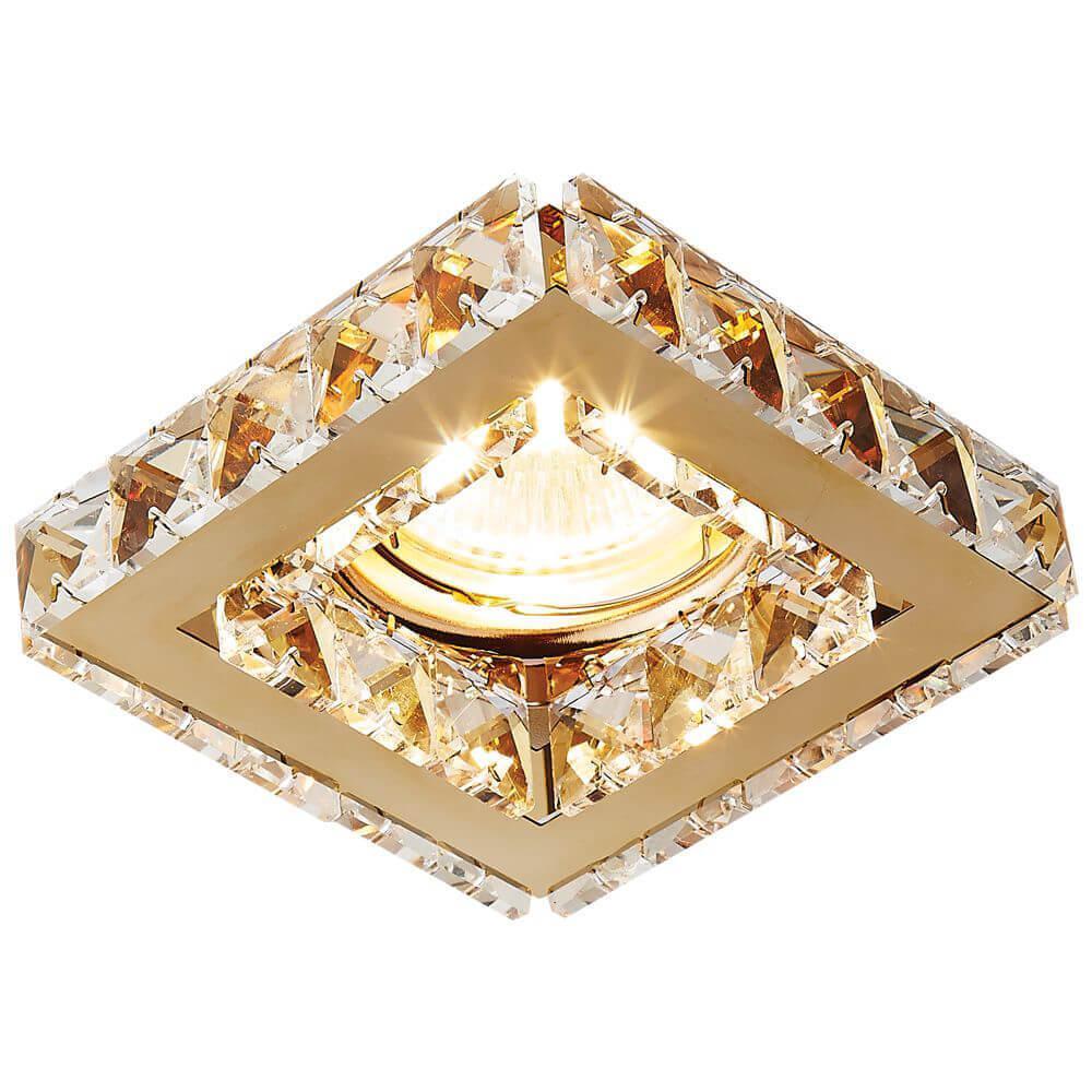 Светильник Встраиваемый светильник Ambrella light Crystal K110 CL G золото металл