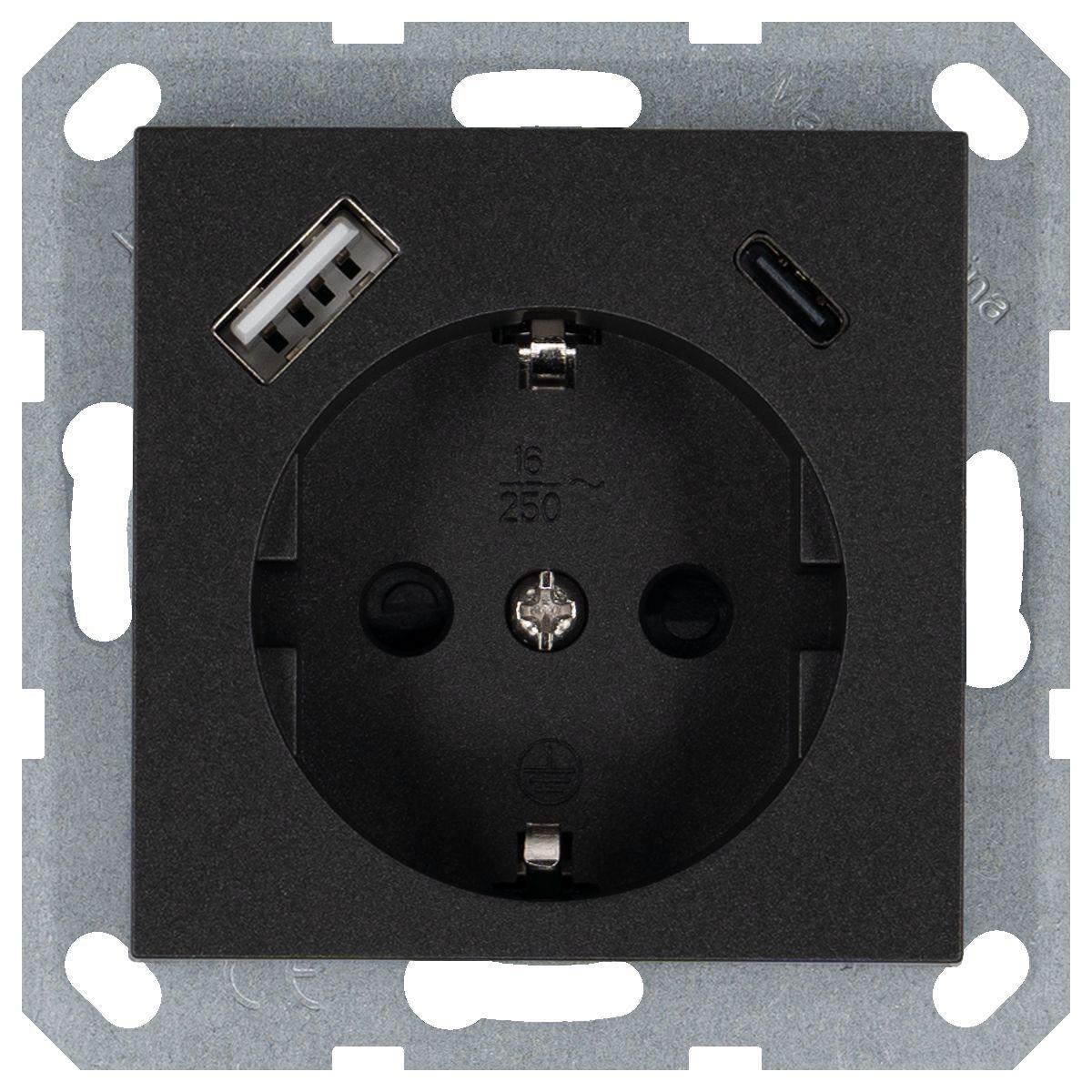 Электротовар Розетка Jasmart G5501USB-25B