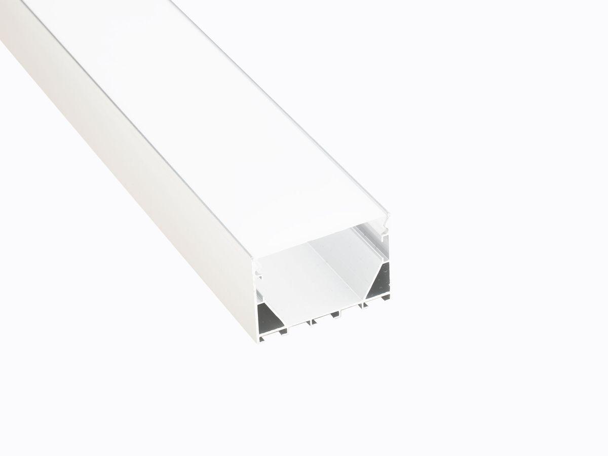 Светодиодные лент Профиль накладной LEDS POWER СПН5035 алюм. анод-й с матовым рассеивателем 2м серый металл