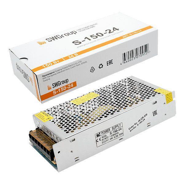 Светодиодные лент Блок питания SWG IP20 6,25A серый металл