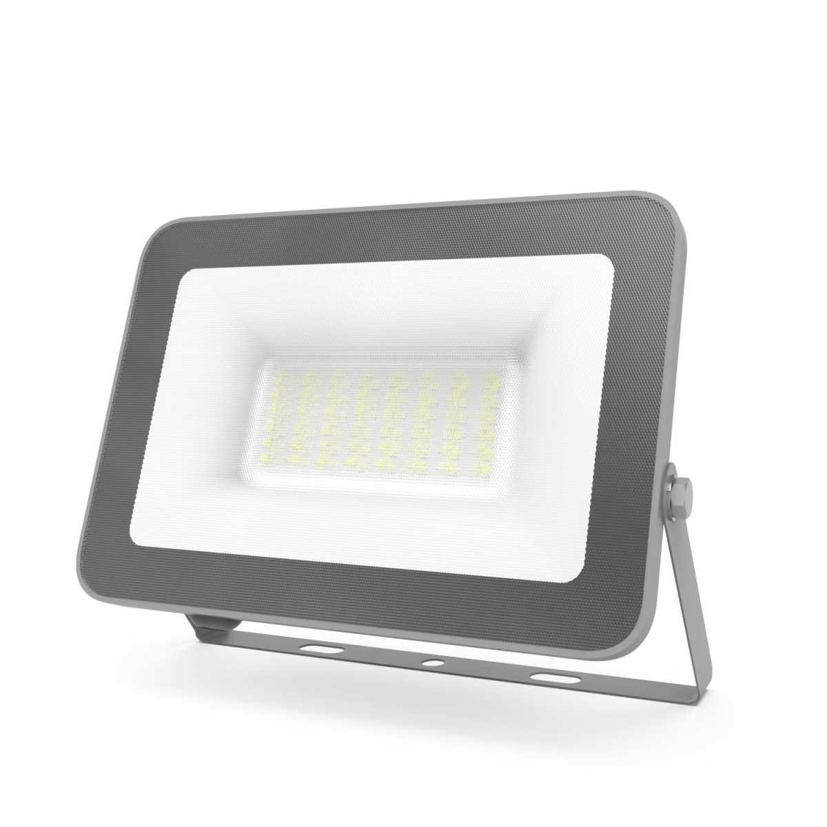 Уличное освещение Прожектор светодиодный Gauss Qplus 30W 6500К 690511330 серый стекло