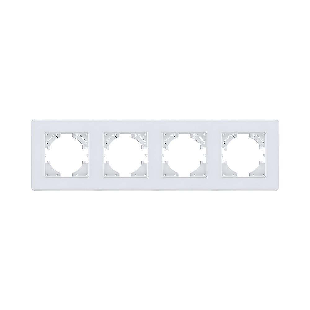 Электротовар Рамка 4-постовая, белый Kollinger Eleganz Acryl EA4WH белый