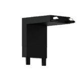Трековые систем Коннектор L-образный вертикальный Italline Kreator IT09-9032 black черный металл