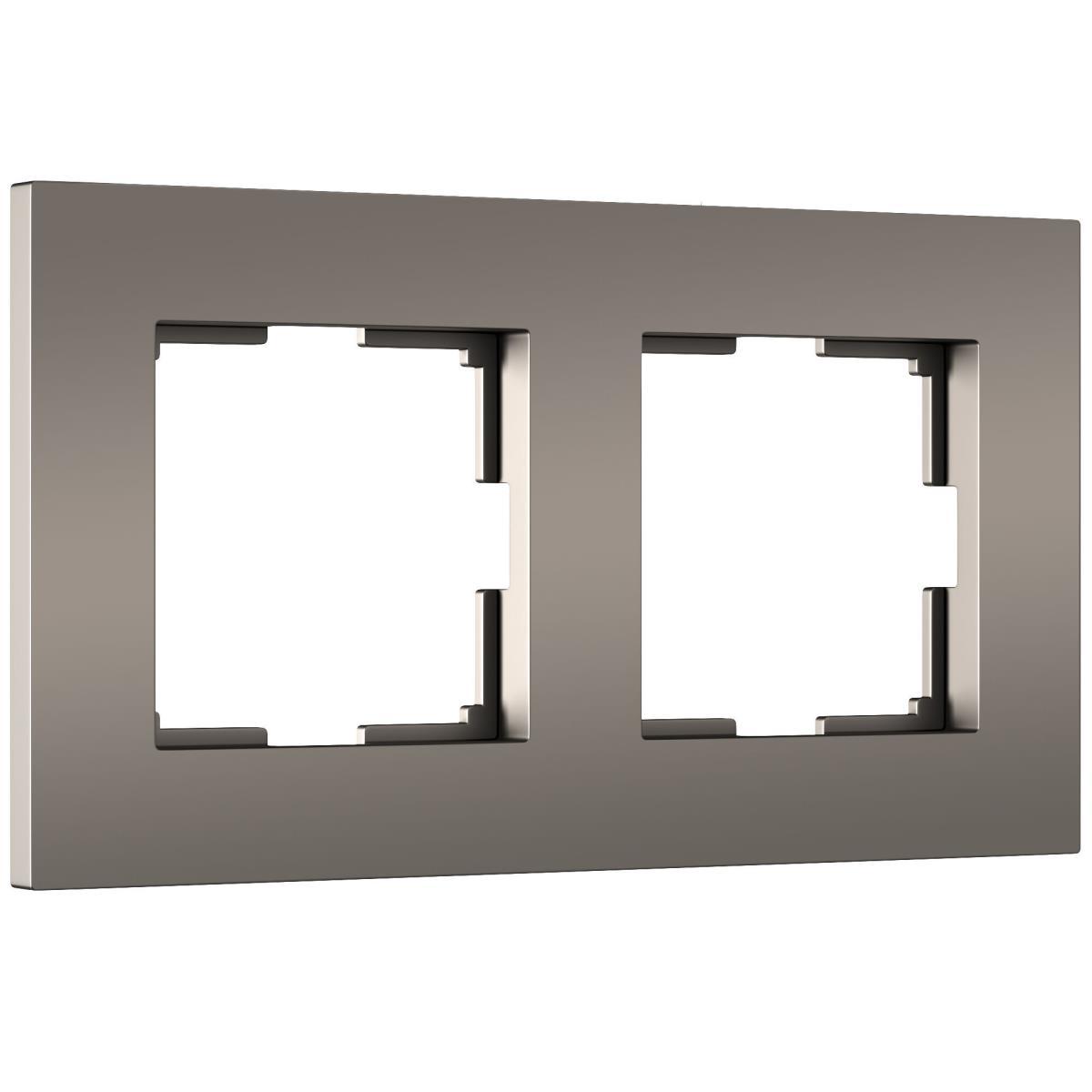 Электротовар Рамка Werkel Slab на 2 поста бронза матовый W0022963 4690389193408 бронза пластик