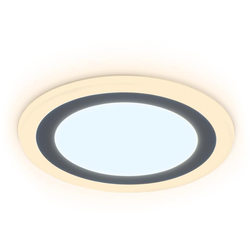 Офисное освещение Встраиваемый светодиодный светильник Ambrella light Downlight DCR379 белый пластик