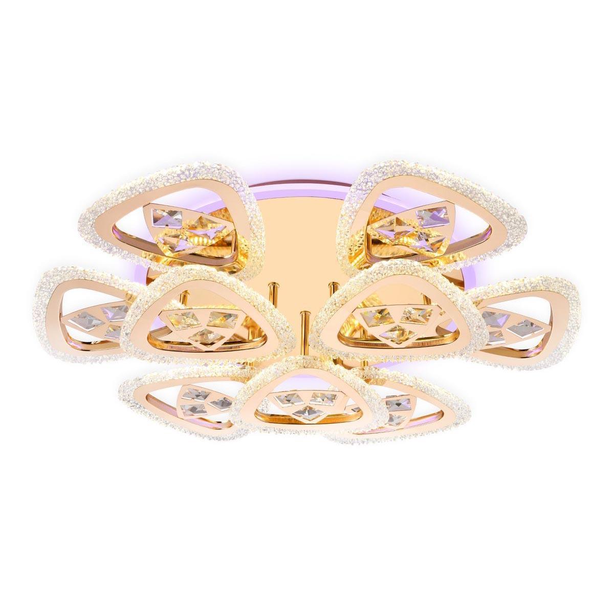 Потолочная люстра Потолочная светодиодная люстра Ambrella light Original золото пластик