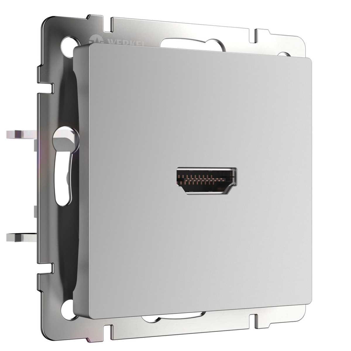 Электротовар Розетка HDMI Werkel серебряный WL06-60-11 4690389110993 серебро пластик