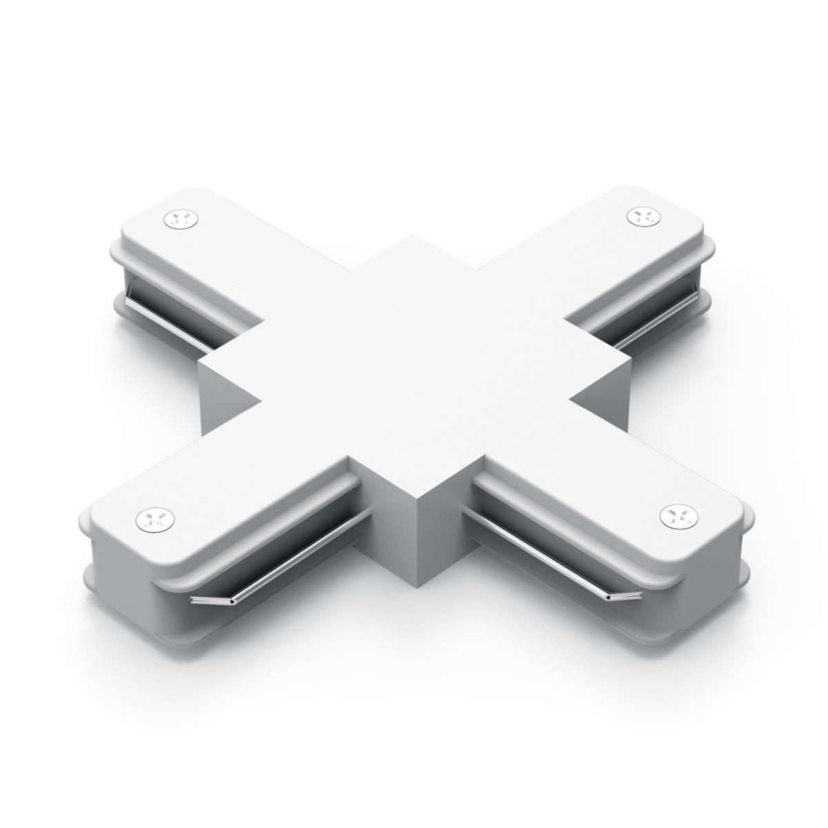 Трековые систем Коннектор X-образный Gauss TR112 белый металл