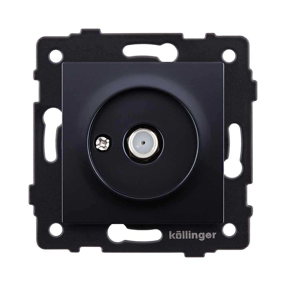 Электротовар Розетка спутниковая SAT, черный Kollinger REA-020BK для Aspekt, Eleganz, Reflex черный