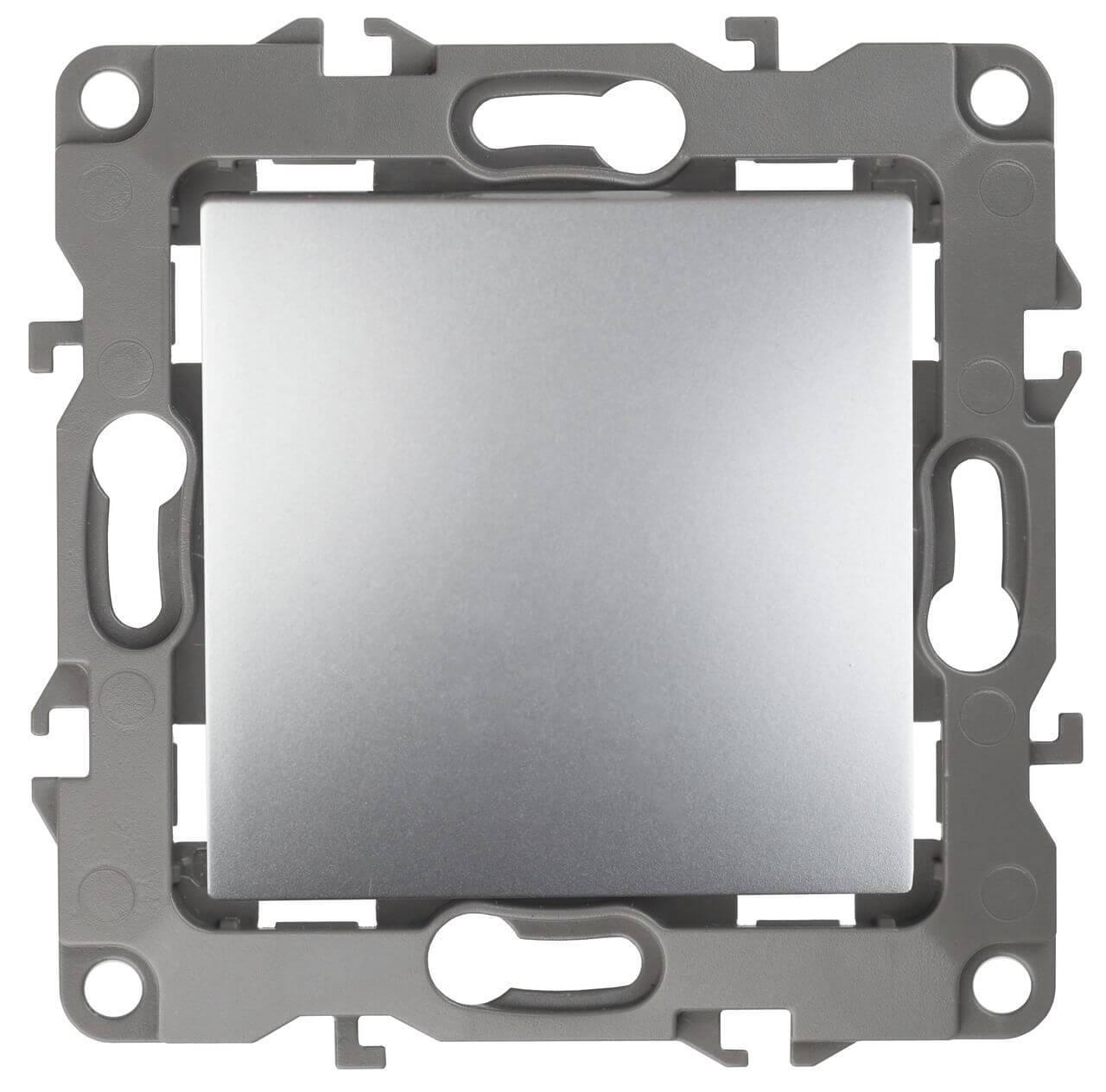 Электротовар Выключатель одноклавишный ЭРА 12 10AX 250V 12-1001-03 Б0014629 серый пластик