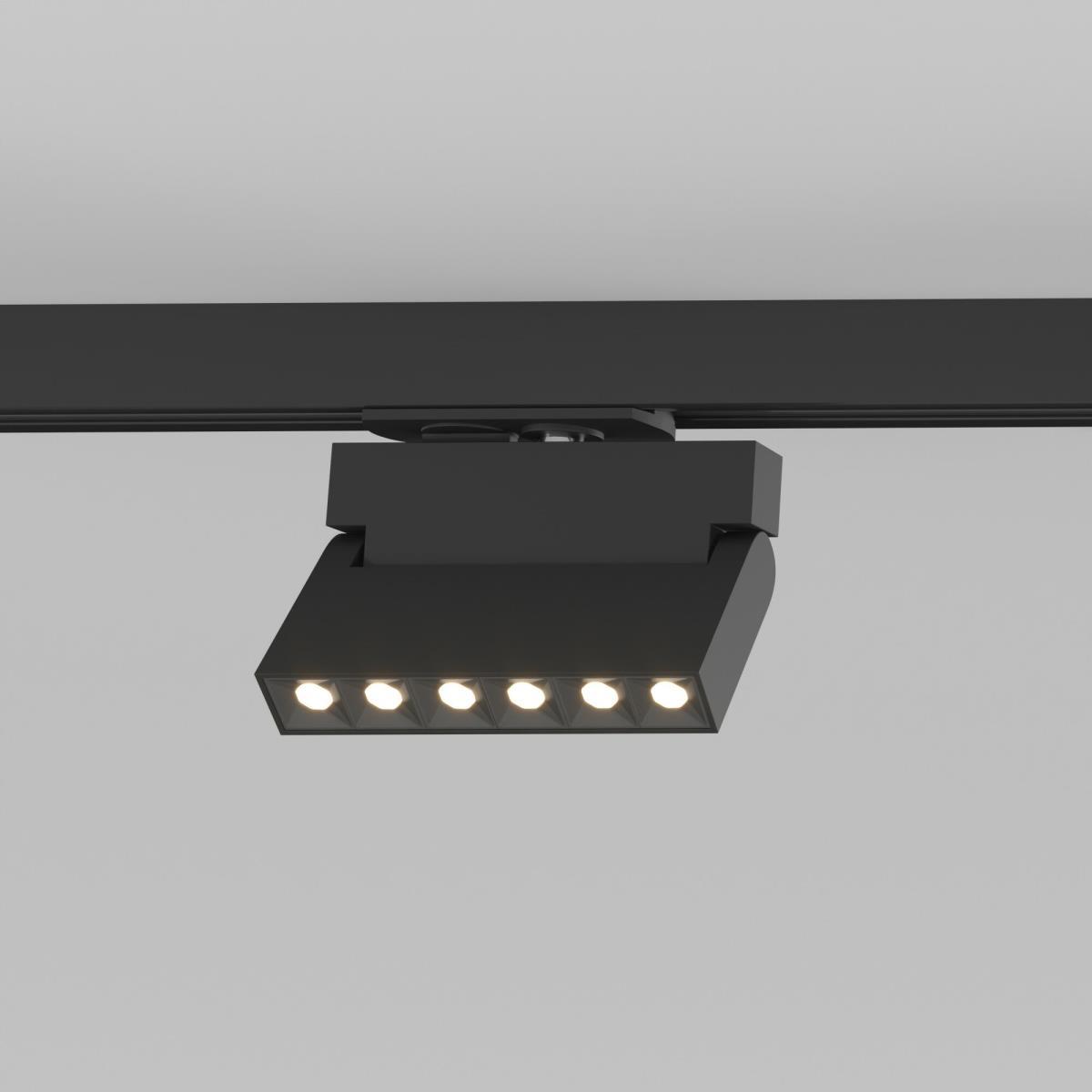 Трековые светильник Трековый светодиодный светильник Elektrostandard Garda 85017 01 черный черный металл