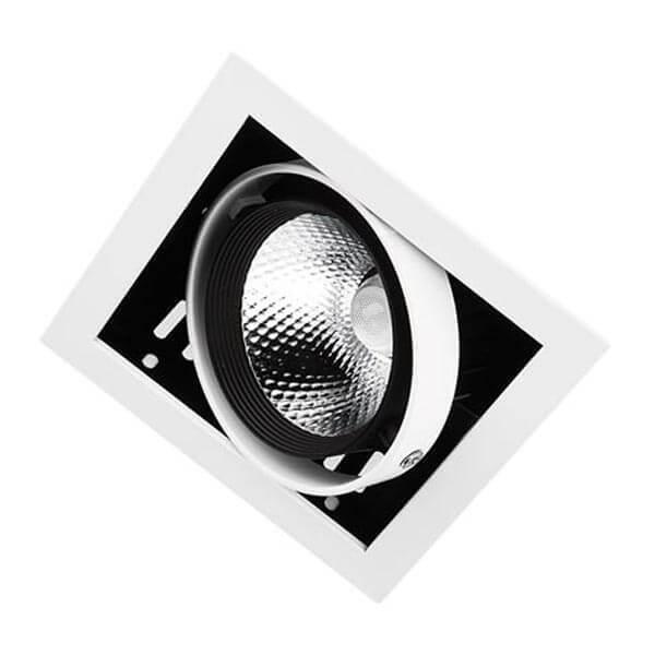 Офисное освещение Встраиваемый светодиодный светильник Ambrella light Cardano T811 BK / CH 12W 4200K черный металл