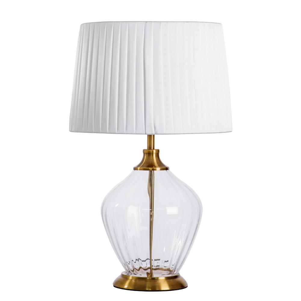 Настольная лампа Настольная лампа Arte Lamp Baymont белый стекло