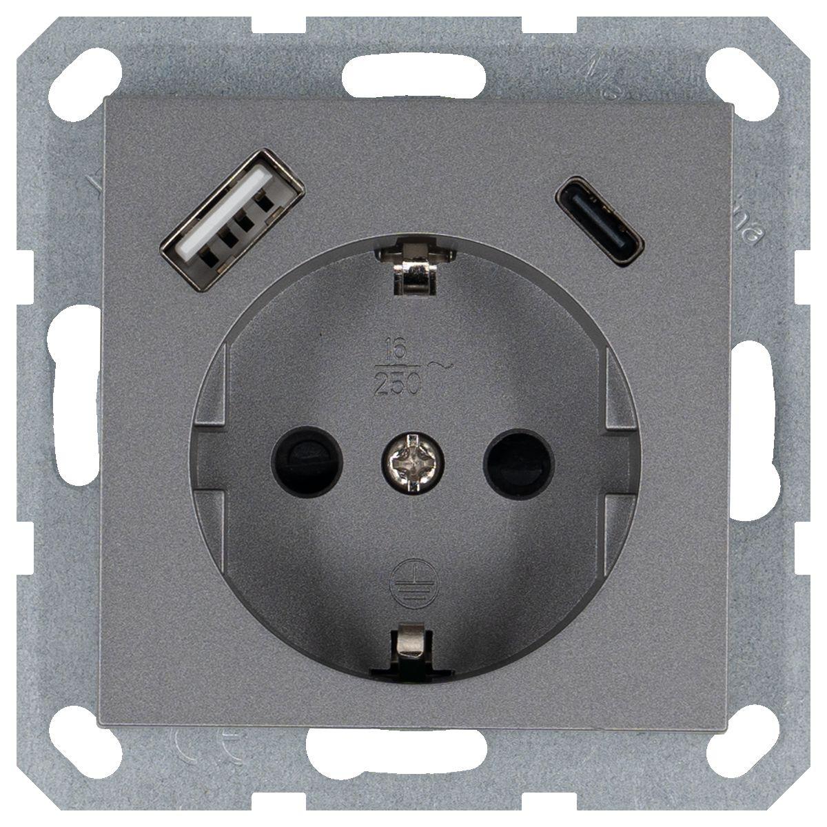 Электротовар Розетка Jasmart G5501USB-25S