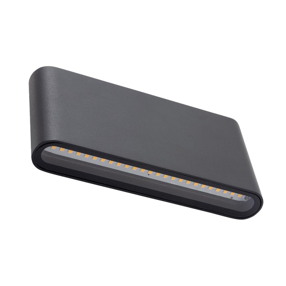 Уличное освещение Уличный настенный светильник Nowodvorski Semi Led M Black 11364 черный металл