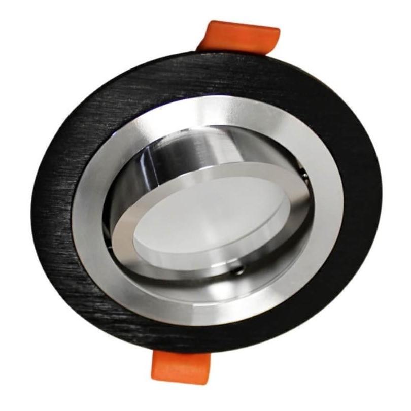 Светильник Встраиваемый светильник Lumina Deco Duka LDC 8062-D90 BK+SL черный металл