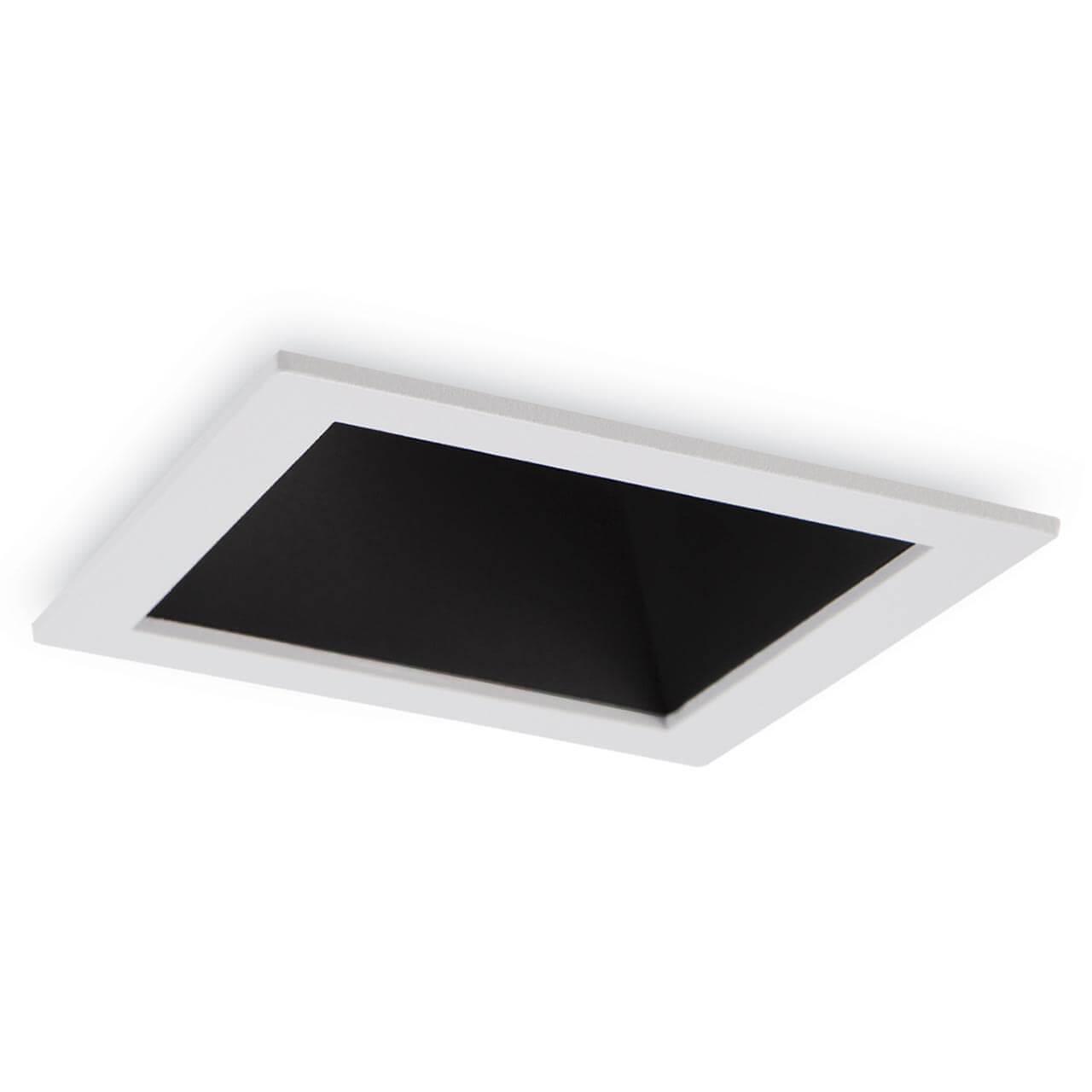 Офисное освещение Встраиваемый светодиодный светильник Ideal Lux Game Square Wh Bk 192352 белый металл