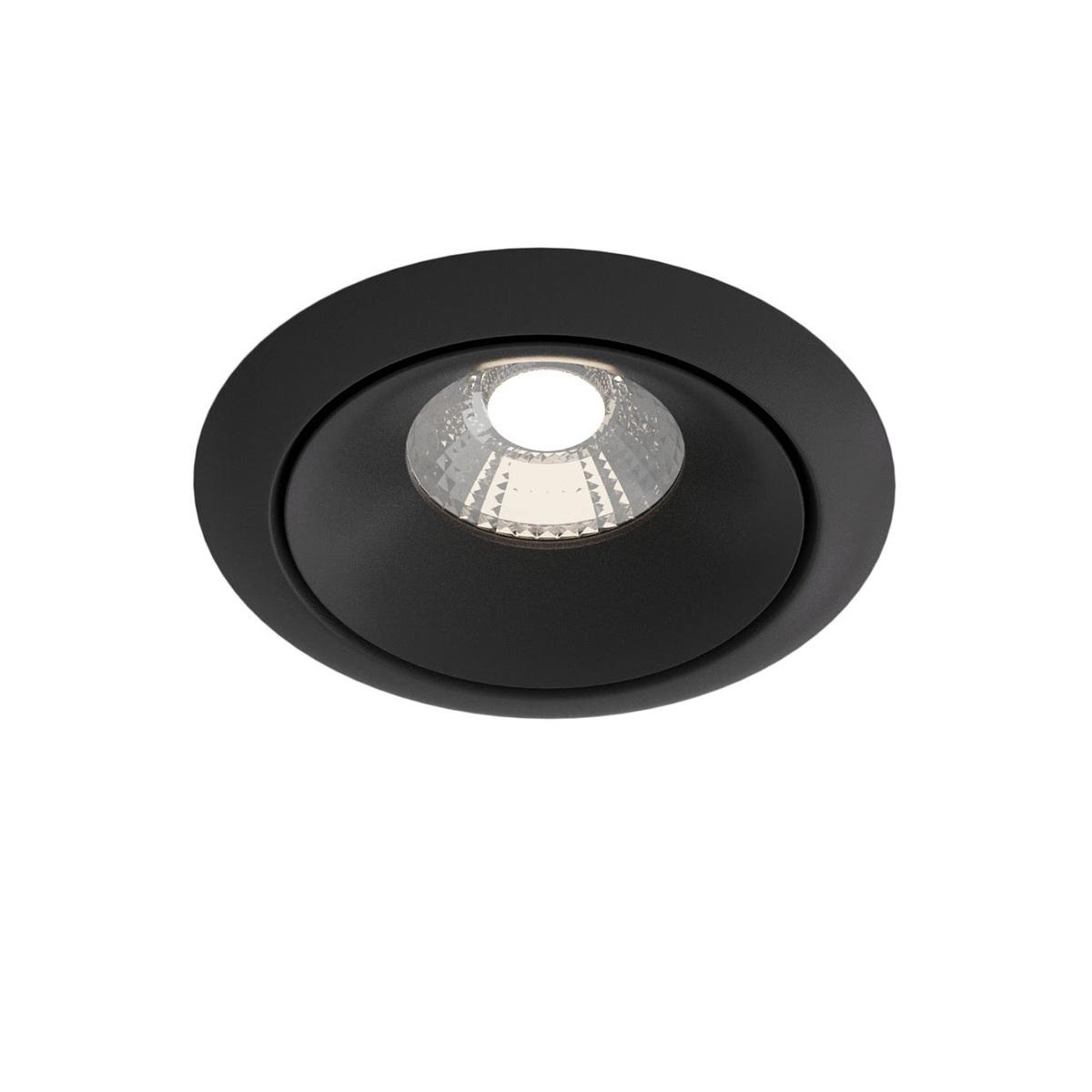 Офисное освещение Встраиваемый светодиодный светильник Maytoni Technical Yin DL031-L12W4K-D-B черный металл