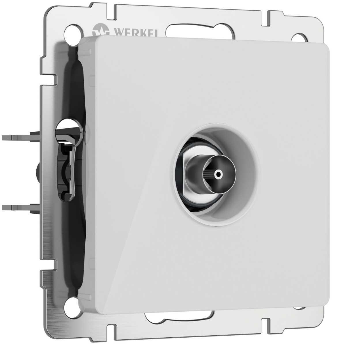 Электротовар ТВ-розетка Werkel оконечная W1183041 4690389197369 белый пластик