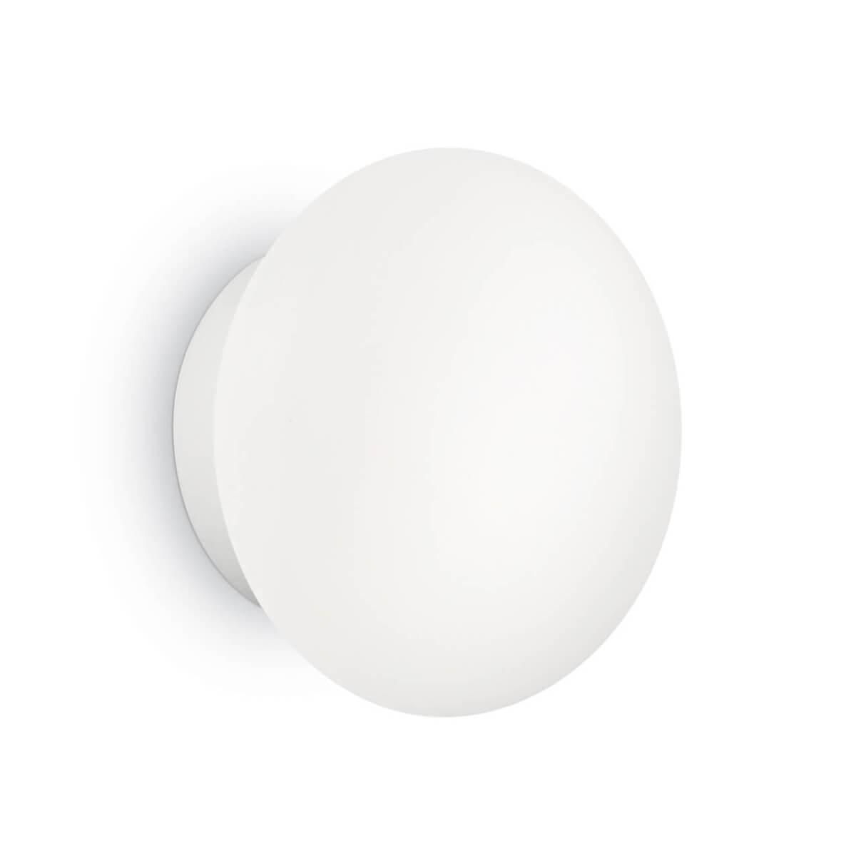 Уличное освещение Уличный настенный светильник Ideal Lux Bubble Pl2 158907 белый пластик