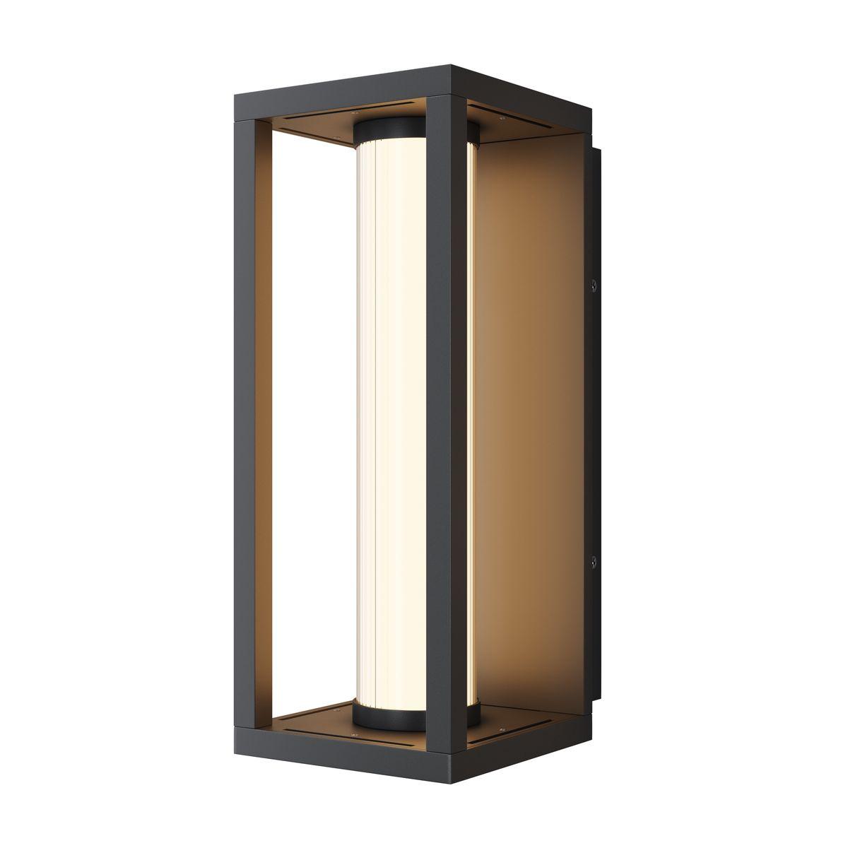 Уличное освещение Уличный настенный светодиодный светильник Maytoni Outdoor Expo O480WL-L12B3K черный металл