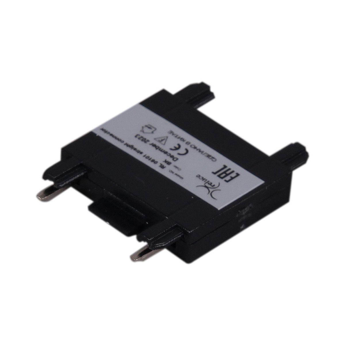 Трековые систем Коннектор прямой Reluce RL 06101 straight connector BK черный пластик