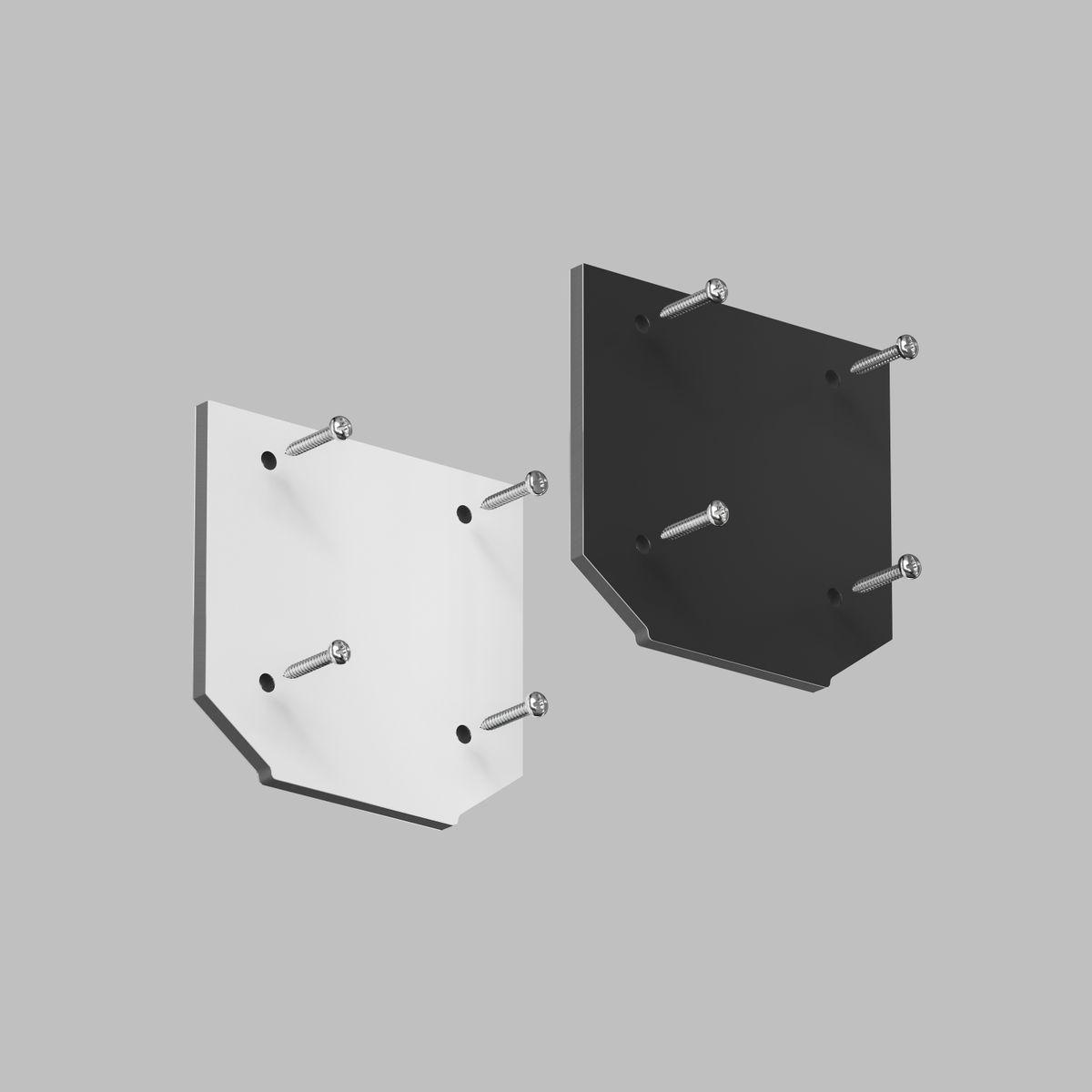 Трековые систем Комплект торцевых заглушек для профиля Denkirs Smart Profi TR3047-AL черный металл